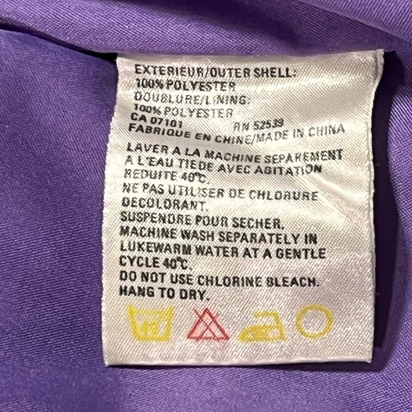 Cyclone vintage metallic purple size 4 trench raincoat - Picture 10 of 15